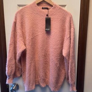 Pink Fuzzy Sweater Set